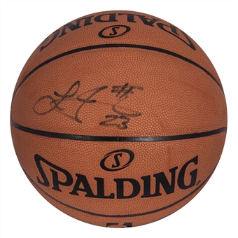 2006-07 Lebron James Signed Spalding Basketball (PSA/DNA)
